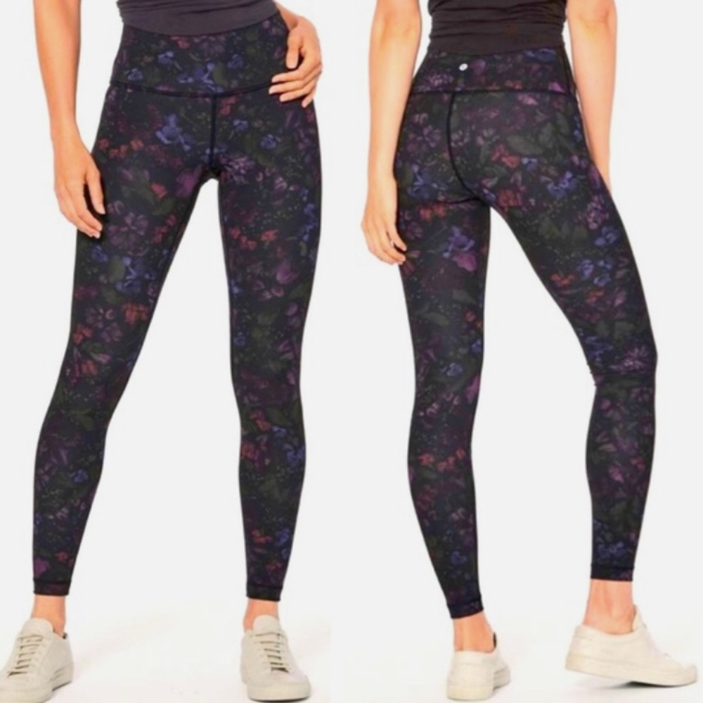 Lululemon Wunder Under Floral Leggings